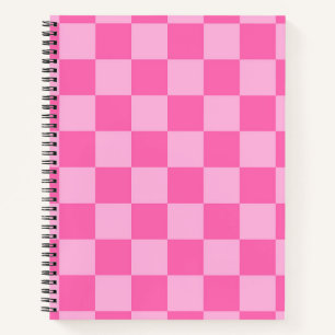 Hot Pink Chequerboard Notebook