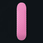 Hot Pink Chequerboard Skateboard<br><div class="desc">Hot Pink Chequerboard</div>