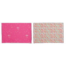 Hot Pink + Chequered Pillowcases