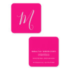 hot pink- chic monogram 