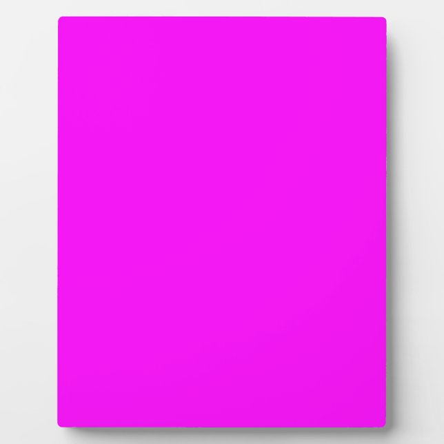 Hot Pink Colour Customised Designer Plaque (Front)