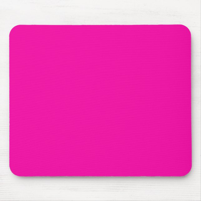 Hot Pink Colour Only Custom Design Mouse Pad (Front)