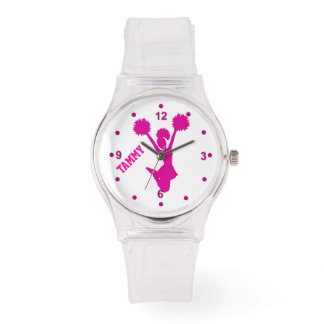 Hot Pink Custom Cheerleader's Watch