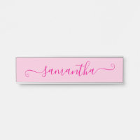 Hot Pink Cute Signature