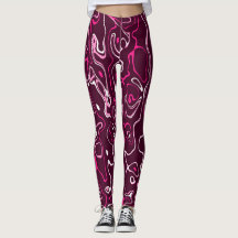 Hot pink damascus abstract swirls cool pattern