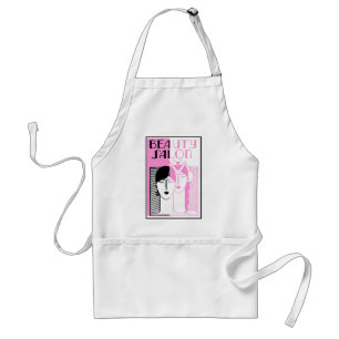 Hot Pink Deco Beauty Shop Standard Apron
