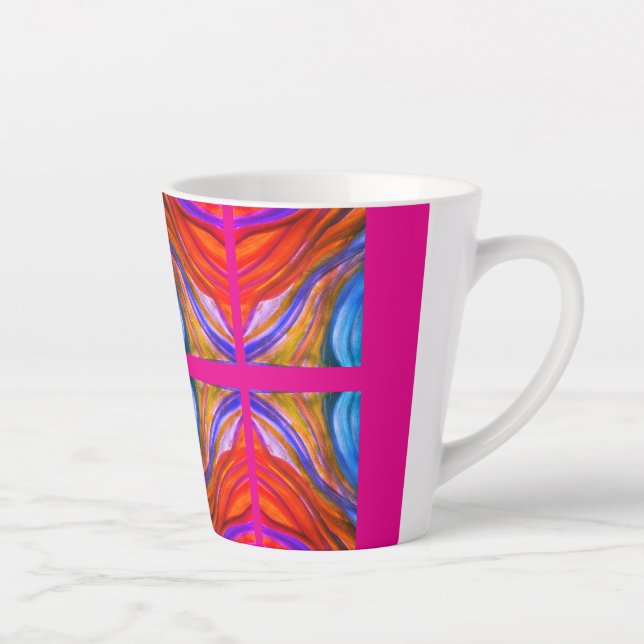 Hot Pink Desert Inspirations Latte Mug (Right)