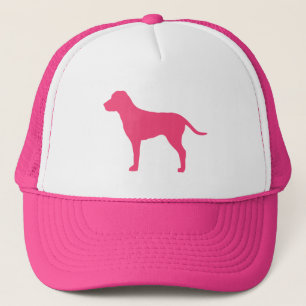 Hot Pink Dog Trucker Hat