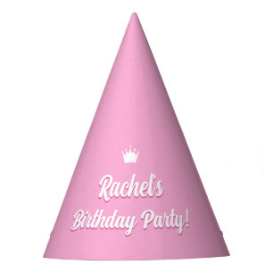 Hot Pink Doll Invite, Fashion Doll Party Hat