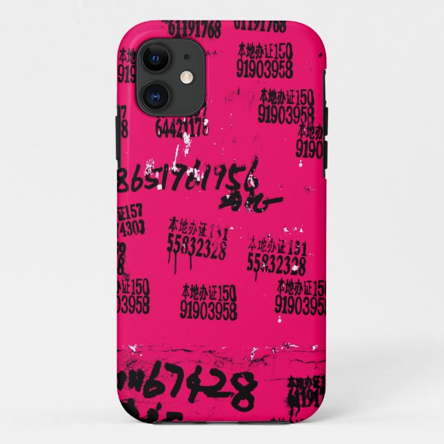 Hot Pink Exotic Hip One-of-a-kind Case-Mate iPhone Case (Back)