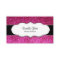 Hot Pink Faux Glitter Business Cards