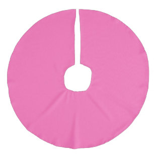 Hot Pink Faux Linen Tree Skirt