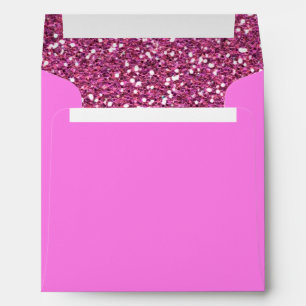 Hot Pink Faux Sparkles Background Texture Print Envelopes