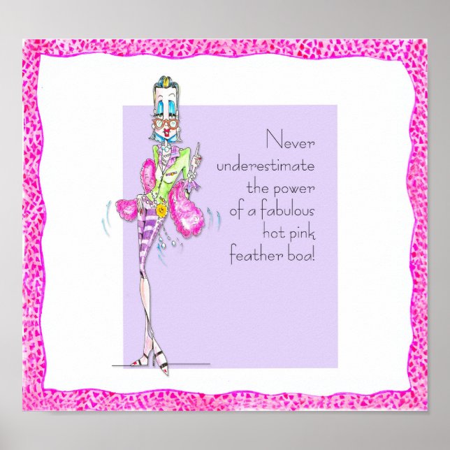 Hot Pink Feather Boa poster (Front)