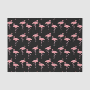 Hot Pink Flamingo Flock Pattern Tissue Paper