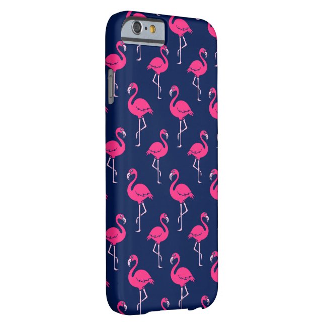 Hot Pink Flamingo Pattern Case-Mate iPhone Case (Back/Right)