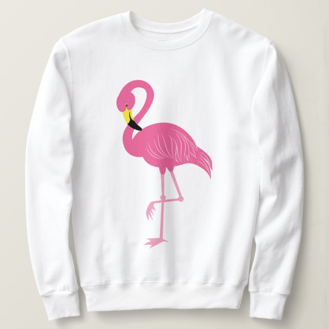 Hot Pink Flamingo Sweatshirt (Design Front)