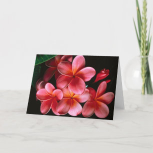 Hot Pink flowered Note Card