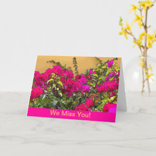 Hot Pink Flowers - Curacao Card