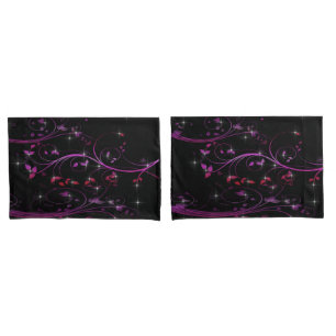 Hot Pink Flowers Pillowcase