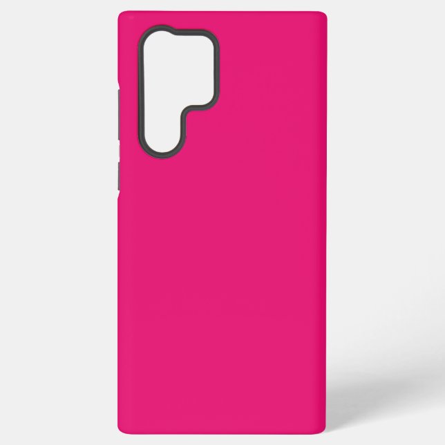 Hot Pink fuchsia Samsung S22 Ultra phone case (Back)