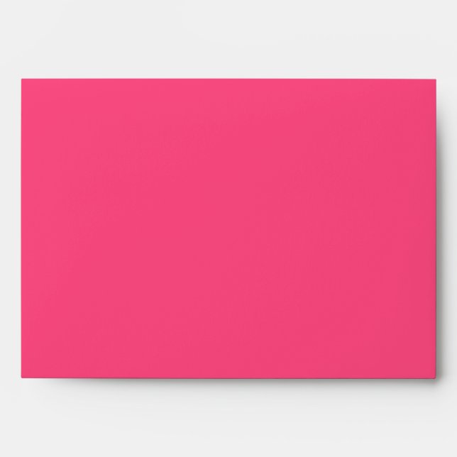 Hot Pink Girly Damask Envelope (Front)