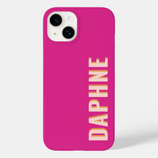 Hot Pink Girly Retro Case-Mate iPhone 14 Case