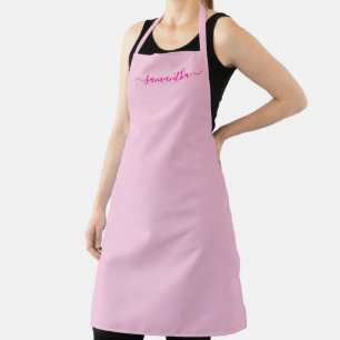 Hot Pink Girly Signature Apron