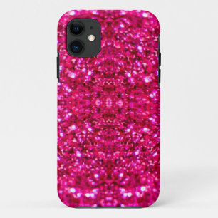 hot pink glitter Case-Mate iPhone case