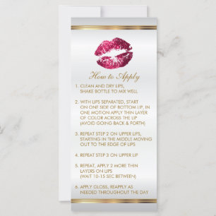 Hot Pink Glitter Lip Instructions 2