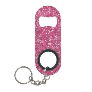 Hot Pink Glitter Printed
