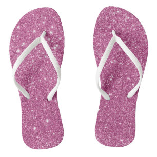 Hot Pink Glitter Sparkles Jandals
