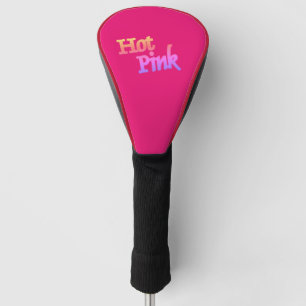 Hot Pink golf club driver head cover