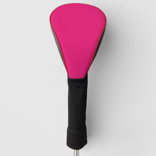 Hot Pink golf club driver head cover (Front)