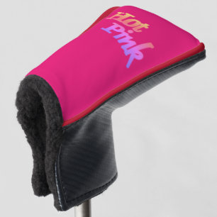 Hot Pink golf club putter head cover