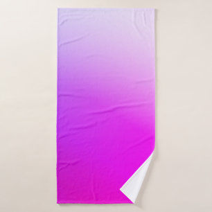 Hot Pink Gradient Bath Towel Set