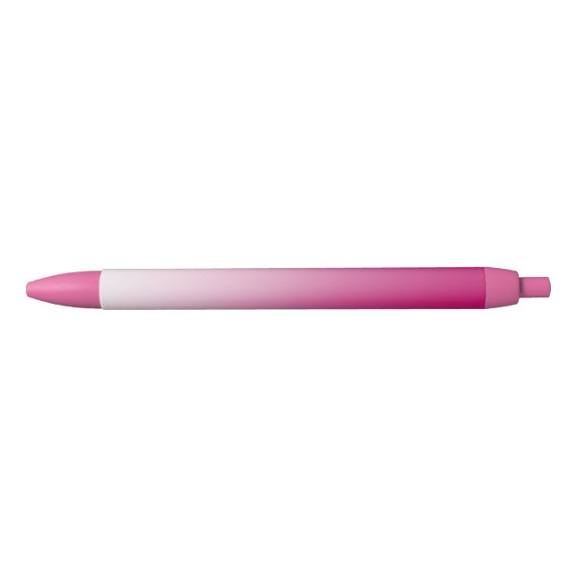 Hot Pink Gradient Black Ink Pen (Front)