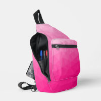 Hot pink gradient geometric mesh pattern