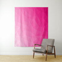 Hot pink Gradient Geometric Mesh Pattern
