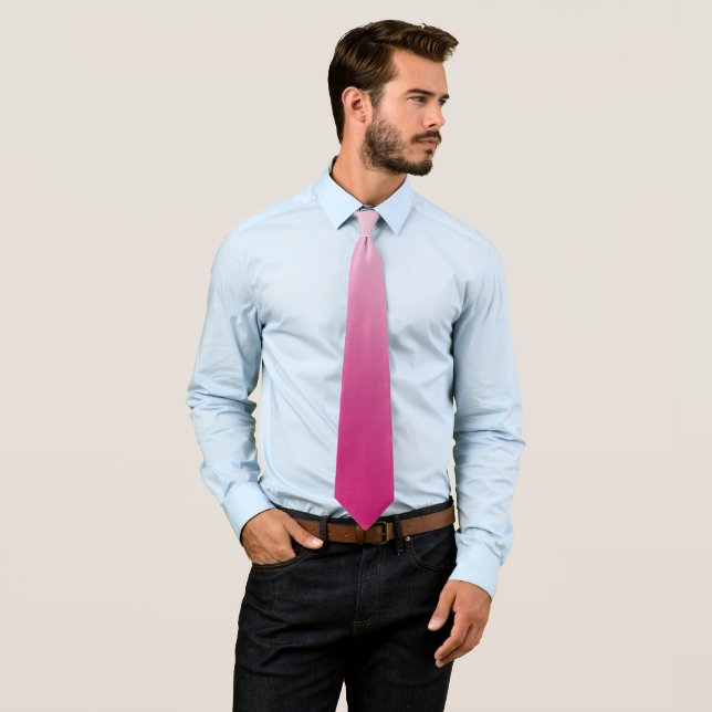 Hot Pink Gradient Tie (In Situ)