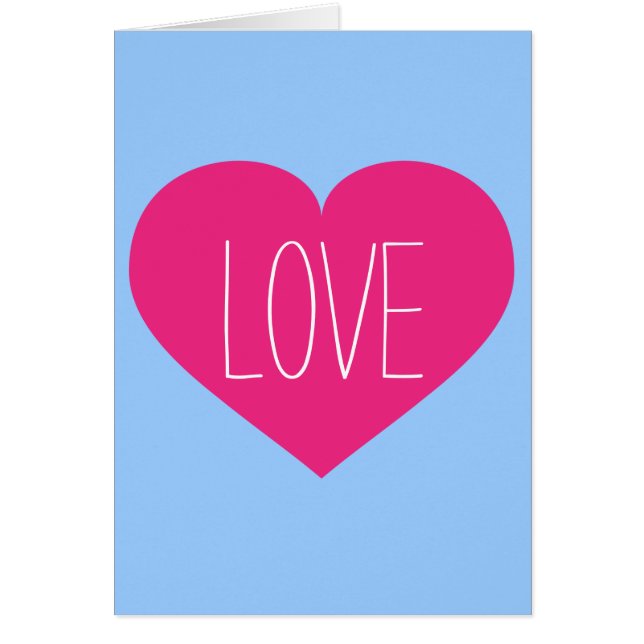 Hot Pink Heart Love (Front)