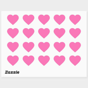 Hot Pink Heart Sticker