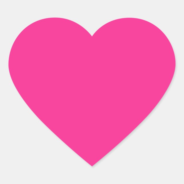 Hot pink heart sticker (Front)