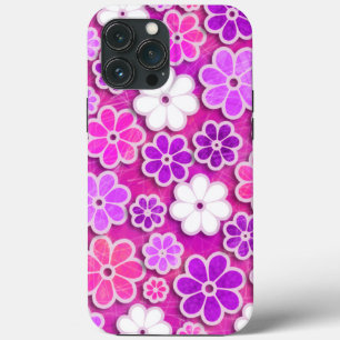 Hot Pink Hippie iPhone   60s Hippie iPhone 13 iPhone 13 Pro Max Case