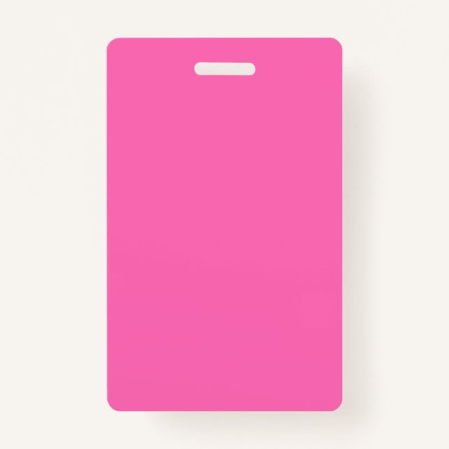 Hot Pink ID Badge (Front)