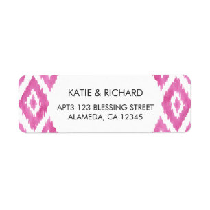 Hot Pink Ikat