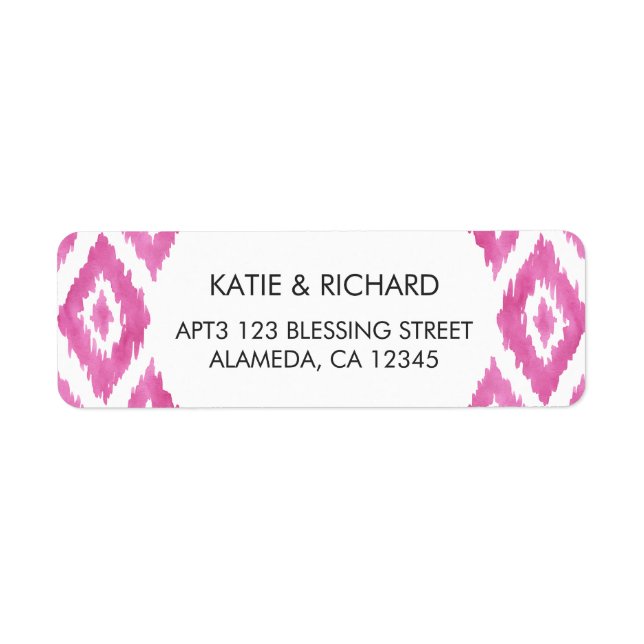 Hot Pink Ikat (Front)