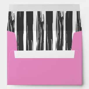 Hot Pink Ikat Envelope