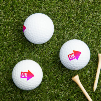 Hot Pink Impact Arrow Golf Balls