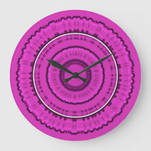 Hot Pink Large Clock